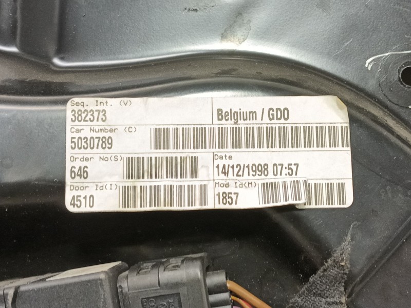 Recambio de elevalunas trasero izquierdo para seat toledo ii (1m2) 1.8 20v referencia OEM IAM   