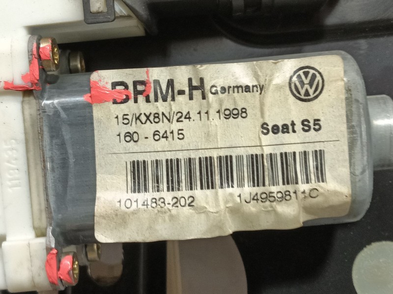 Recambio de elevalunas trasero izquierdo para seat toledo ii (1m2) 1.8 20v referencia OEM IAM   