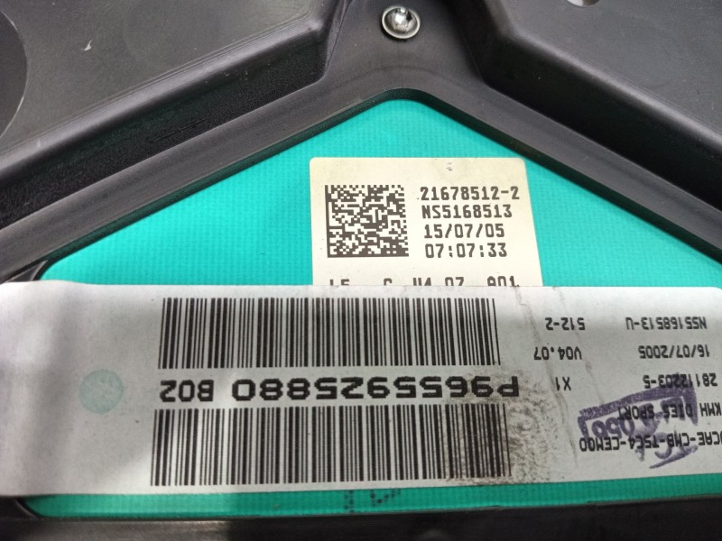 Recambio de cuadro instrumentos para peugeot 307 cc (s2) básico referencia OEM IAM   