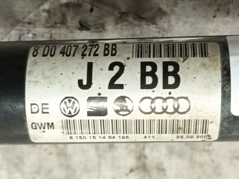 Recambio de transmision delantera derecha para skoda superb (3u4) comfort referencia OEM IAM   