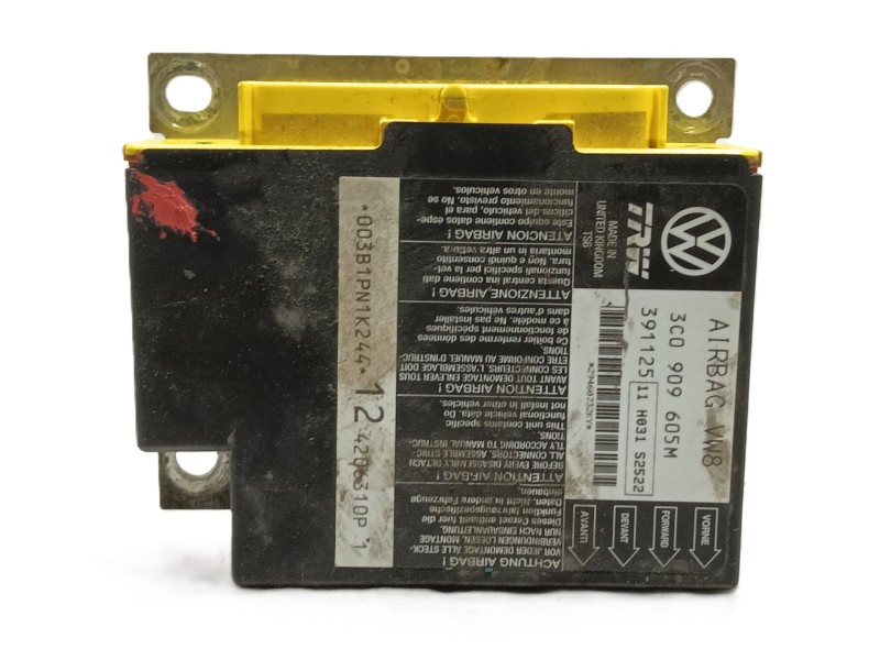 Recambio de centralita airbag para volkswagen passat b6 (3c2) 2.0 tdi 16v referencia OEM IAM 3C0909605M003 3C0909605M 