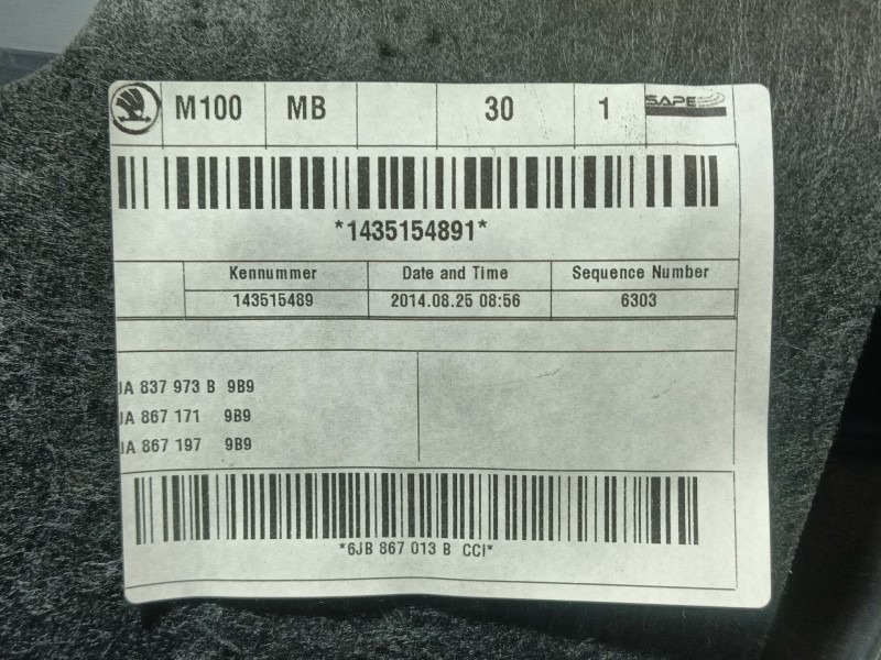 Recambio de guarnecido puerta delantera izquierda para seat toledo (kg3) reference referencia OEM IAM   