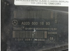 Recambio de electroventilador para mercedes-benz clase c (w203) berlina 270 cdi (203.016) referencia OEM IAM  A2035001693  2
