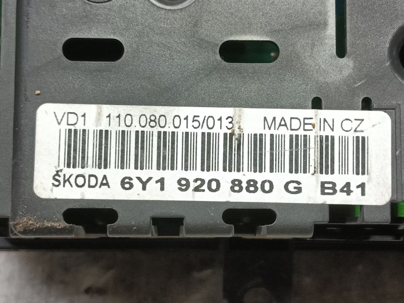 Recambio de cuadro instrumentos para skoda fabia i (6y2) 1.4 referencia OEM IAM 6Y1920880GKD0 110080015013 