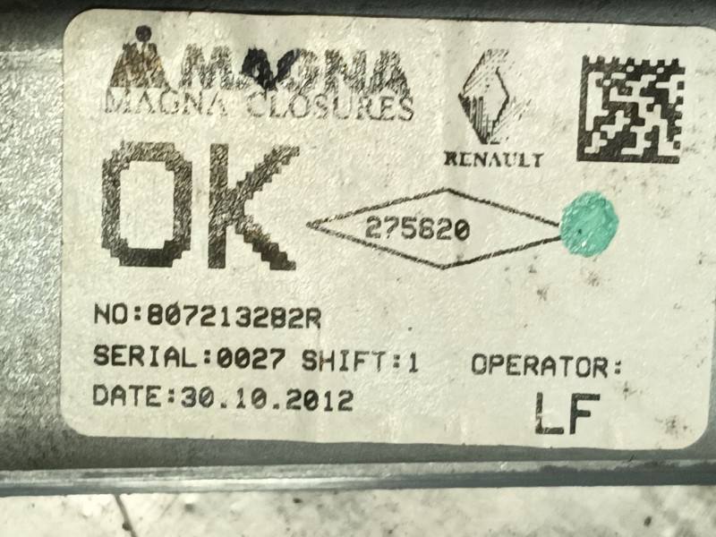 Recambio de elevalunas delantero izquierdo para dacia sandero ii 1.5 dci referencia OEM IAM   