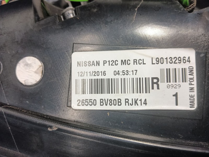 Recambio de piloto trasero derecho para nissan juke (f15) 1.2 dig-t referencia OEM IAM   