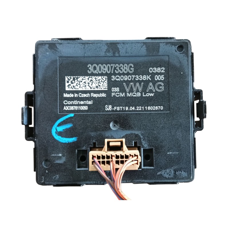 Recambio de modulo electronico para volkswagen tiguan (ad1, ax1) 2.0 tdi referencia OEM IAM 3Q0907338G 3Q0907338K 