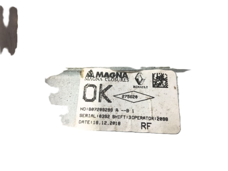 Recambio de elevalunas delantero derecho para dacia sandero ii tce 90 (b8m1, b8ma) referencia OEM IAM   