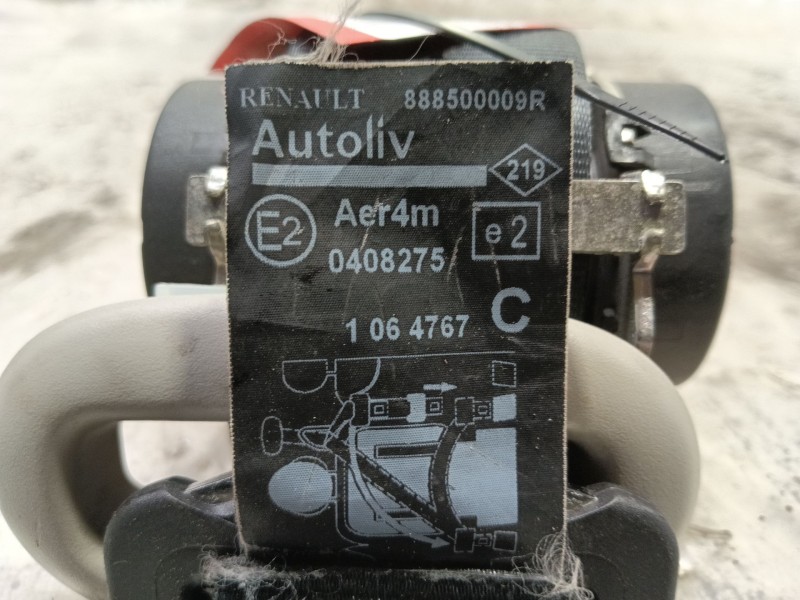 Recambio de cinturon seguridad trasero central para renault scenic iii dynamique referencia OEM IAM 888500009R 1064767 