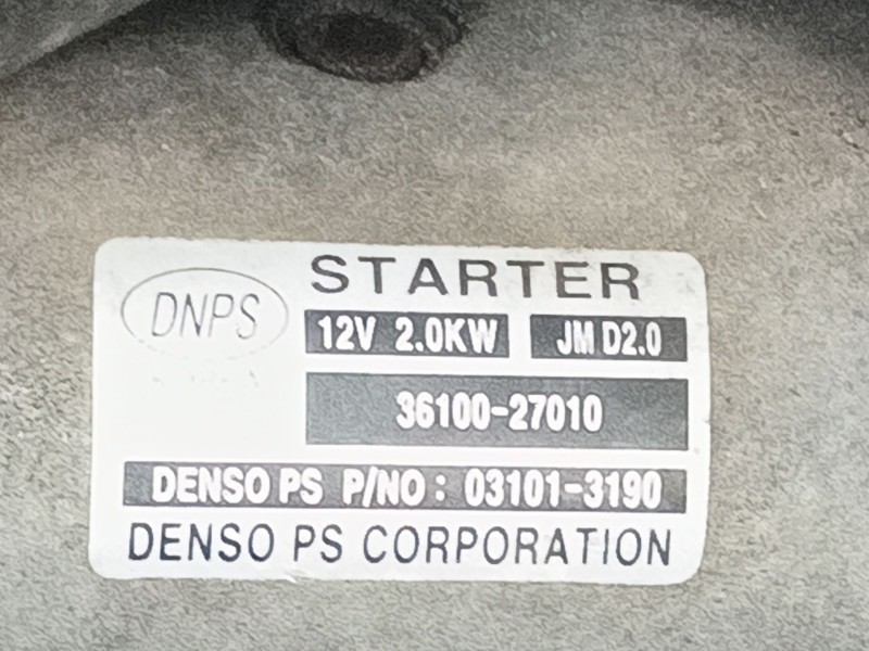 Recambio de motor arranque para kia carens iii monospace (un) 2.0 crdi 115 referencia OEM IAM   