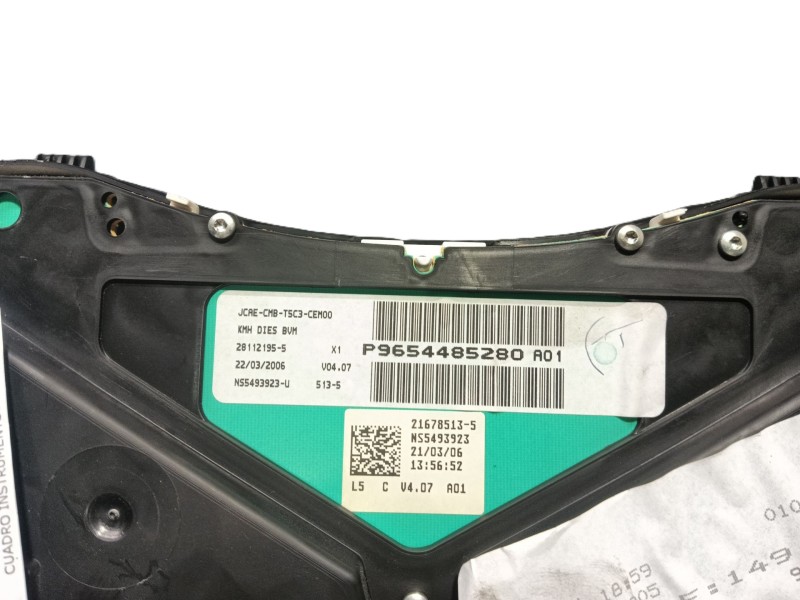 Recambio de cuadro instrumentos para peugeot 307 (3a/c) 1.6 hdi 110 referencia OEM IAM 0  