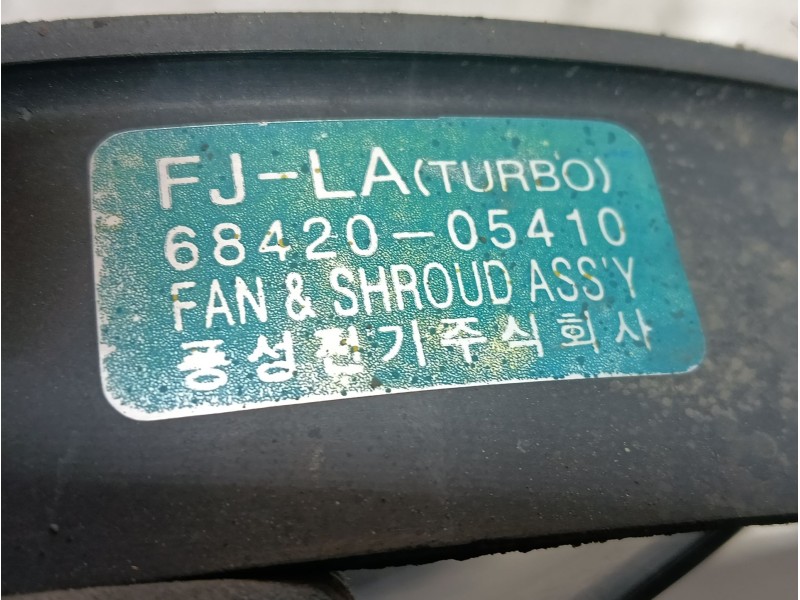 Recambio de electroventilador para ssangyong musso 2.3 tdi referencia OEM IAM  6842005410 