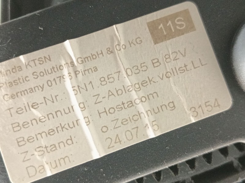 Recambio de guantera para volkswagen tiguan (5n_) 2.0 tdi referencia OEM IAM   