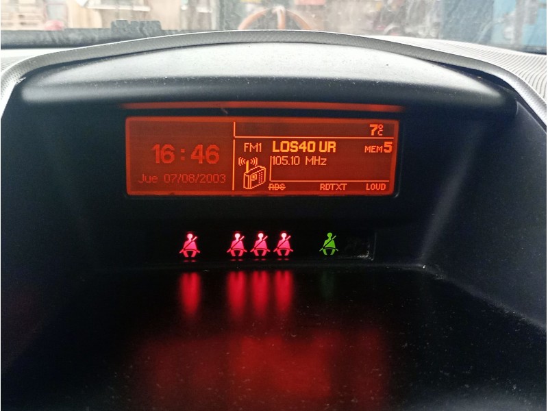 Recambio de pantalla multifuncion para peugeot 207/207+ (wa_, wc_) 1.6 hdi referencia OEM IAM   