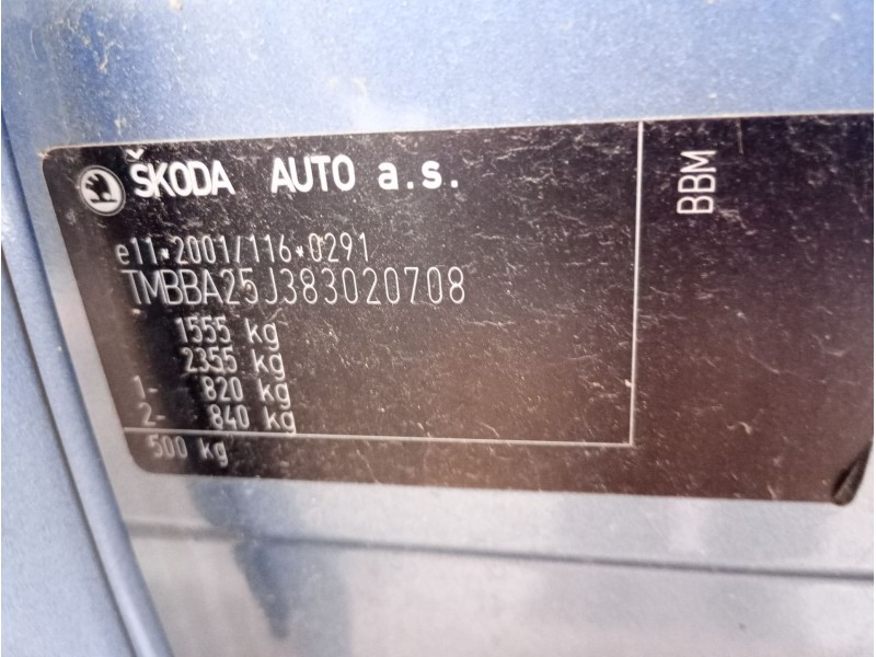 skoda fabia ii (542) del año 2007