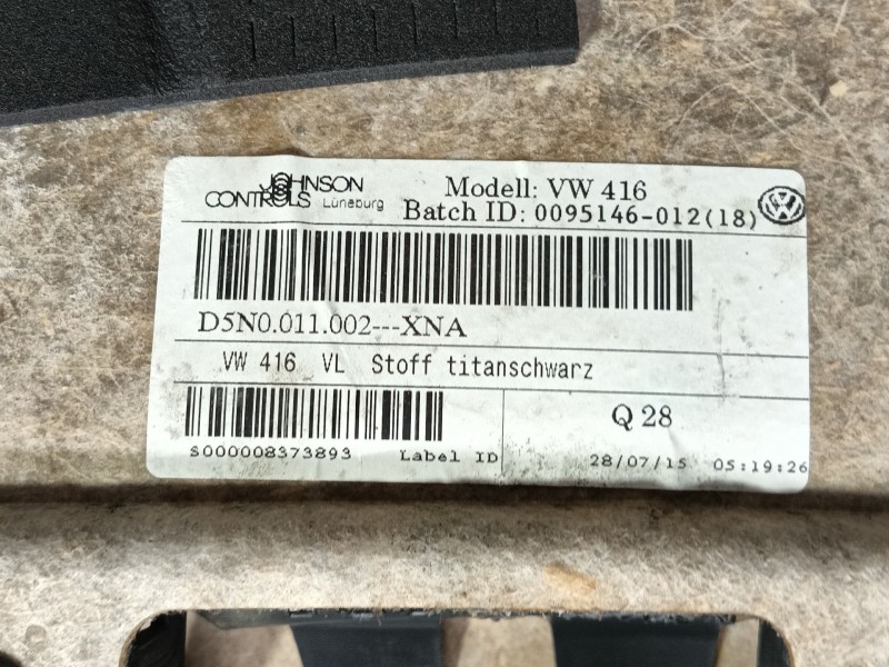 Recambio de guarnecido puerta delantera izquierda para volkswagen tiguan (5n_) 2.0 tdi referencia OEM IAM   