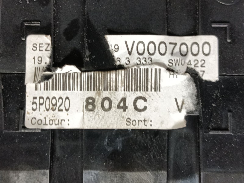 Recambio de cuadro instrumentos para seat altea (5p1) 1.9 tdi referencia OEM IAM 0 110080279010 