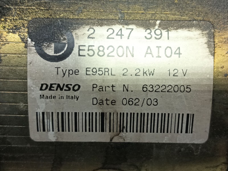 Recambio de motor arranque para bmw 5 (e39) 530 d referencia OEM IAM   