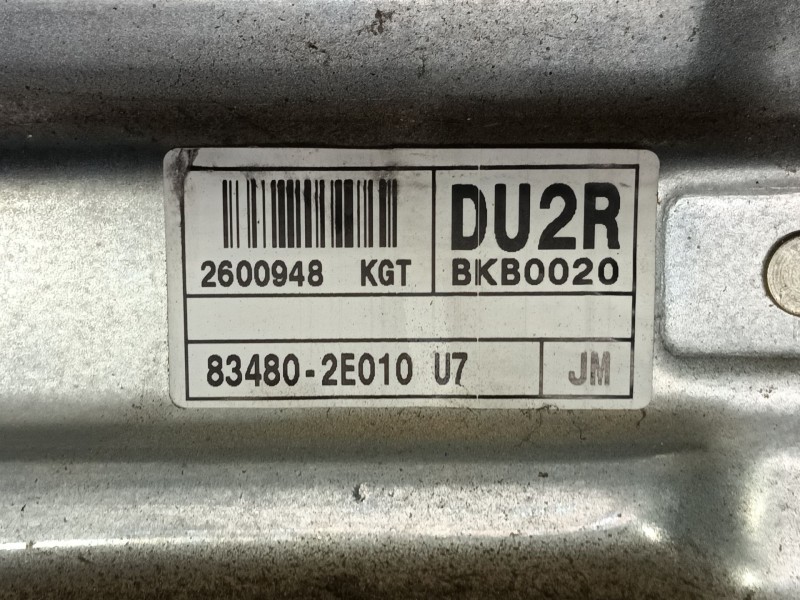 Recambio de elevalunas trasero derecho para hyundai tucson (jm) 2.0 crdi referencia OEM IAM 834062E000  