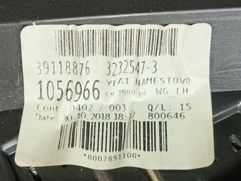 Recambio de guarnecido puerta trasera izquierda para opel astra k sports tourer (b16) 1.4 turbo (35) referencia OEM IAM   