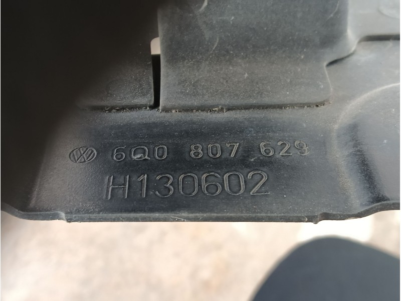 Recambio de refuerzo paragolpes trasero para volkswagen polo iv (9n_, 9a_) 1.2 12v referencia OEM IAM  6Q0807629 