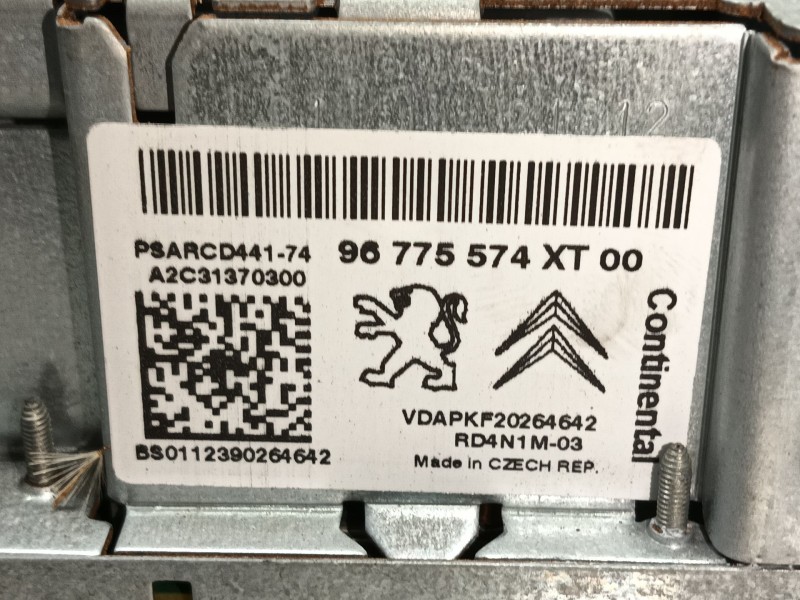 Recambio de sistema audio / radio cd para citroën berlingo multispace (b9) 1.6 vti 95 referencia OEM IAM   