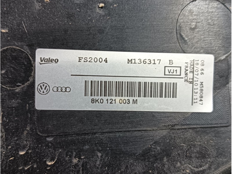Recambio de electroventilador para audi a4 b8 (8k2) 2.0 tdi referencia OEM IAM  8K0121003M 
