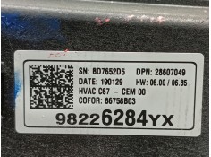 Recambio de mando calefaccion / aire acondicionado para opel crossland x edition referencia OEM IAM 39149577 98226284YX  2