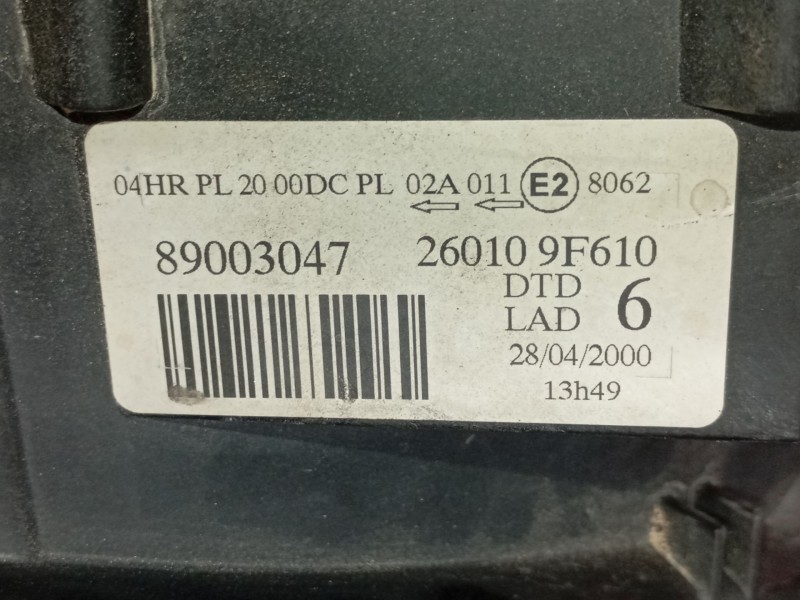 Recambio de faro derecho para nissan primera (p11) 2.0 16v referencia OEM IAM   