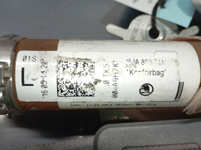 Recambio de airbag cortina delantero izquierdo para seat toledo (kg3) style referencia OEM IAM   