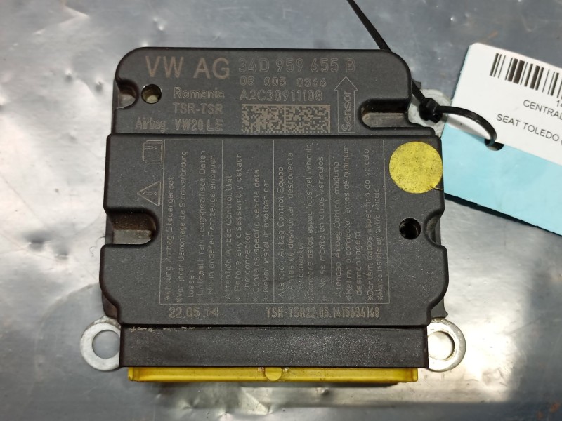 Recambio de centralita airbag para seat toledo (kg3) style referencia OEM IAM   