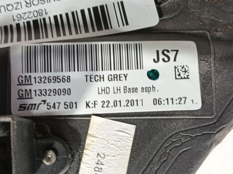 Recambio de retrovisor izquierdo para opel insignia a sedán (g09) 2.0 cdti (69) referencia OEM IAM 13329091  