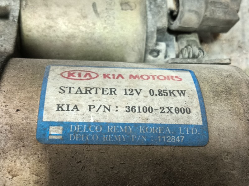 Recambio de motor arranque para kia rio ipanema berlina referencia OEM IAM   
