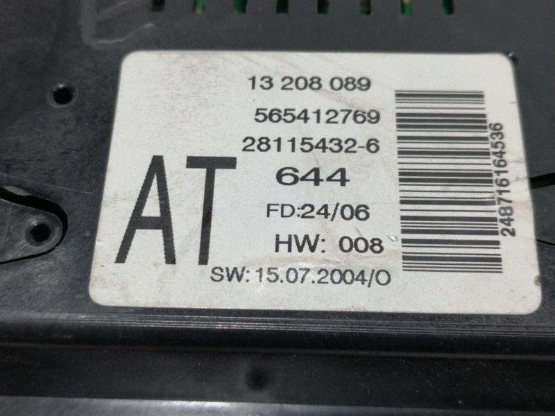 Recambio de pantalla multifuncion para opel zafira b cosmo referencia OEM IAM 13208089 281154326 565412769