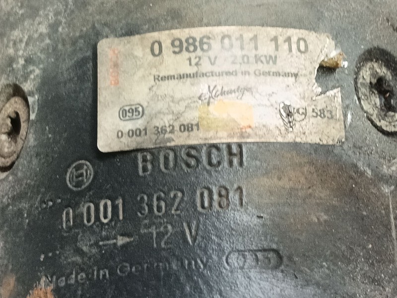 Recambio de motor arranque para peugeot 505 (551a) 2.5 turbo diesel referencia OEM IAM   