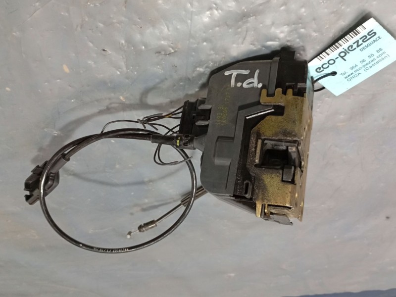 Recambio de cerradura puerta trasera derecha para renault grand scénic ii (jm0/1_) 1.9 dci (jm0g, jm12, jm1g, jm2c) referencia O