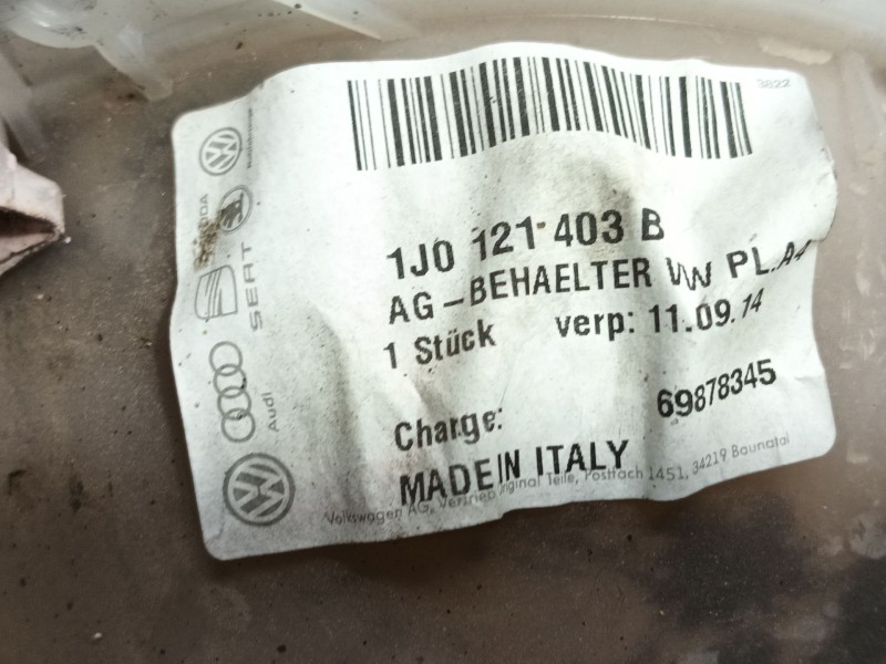 Recambio de deposito expansion para audi a3 (8l1) 1.9 tdi referencia OEM IAM 1J0121403B 1J0121321B 