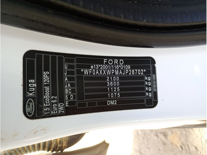 ford kuga ii (dm2) del año 2018