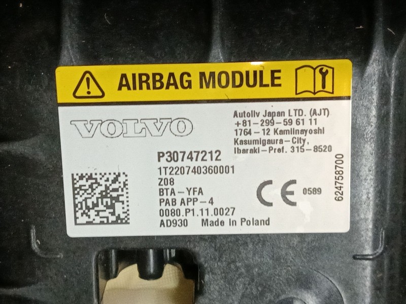 Recambio de salpicadero para volvo xc40 (536) t3 referencia OEM IAM   