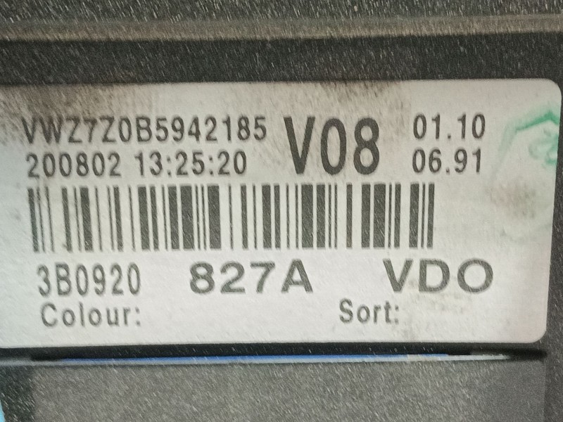 Recambio de cuadro instrumentos para volkswagen passat b5 (3b2) 1.9 tdi referencia OEM IAM 3B0920829AX  