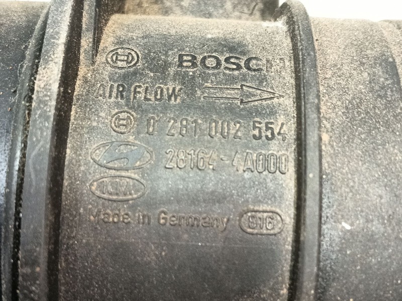 Recambio de caudalimetro para kia sorento i (jc) 2.5 crdi referencia OEM IAM 281644A000 0281002554 