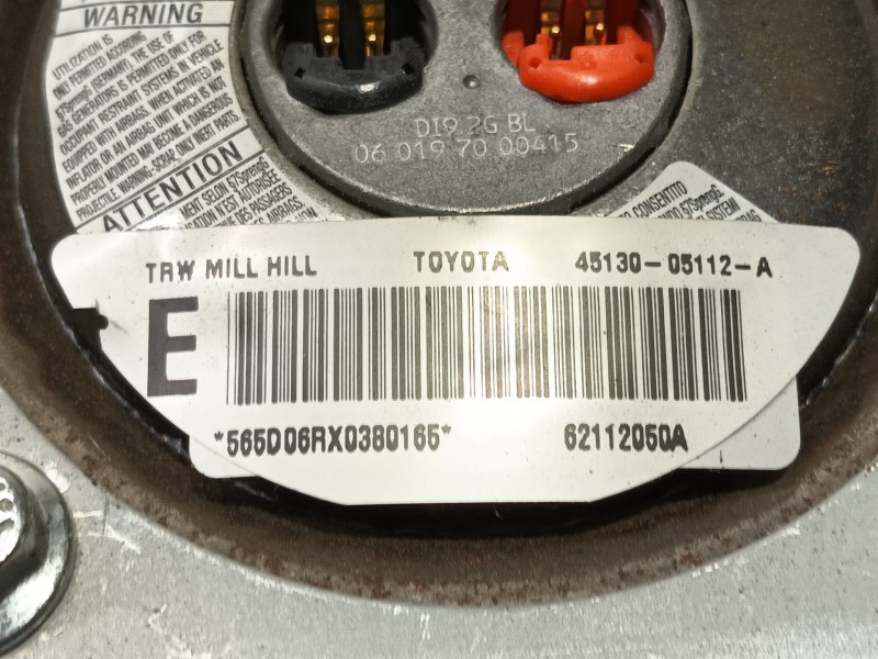 Recambio de airbag delantero izquierdo para toyota avensis sedán (_t25_) 1.8 (zzt251_) referencia OEM IAM 4513005112B0  