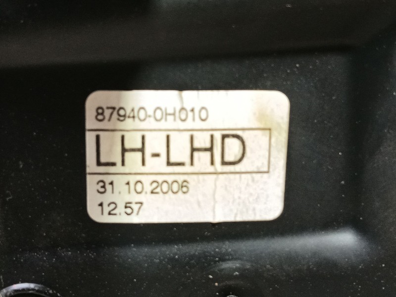 Recambio de retrovisor izquierdo para toyota aygo (_b1_) 1.0 (kgb10_) referencia OEM IAM 879400H010  