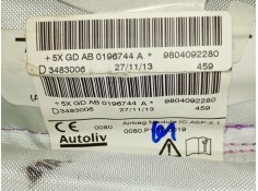 Recambio de airbag cortina delantero derecho para peugeot 208 access referencia OEM IAM 9804092280   2