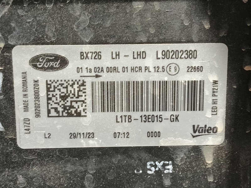 Recambio de faro izquierdo para ford puma (j2k, cf7) 1.0 ecoboost referencia OEM IAM 2677629 L1TB13E015GK 