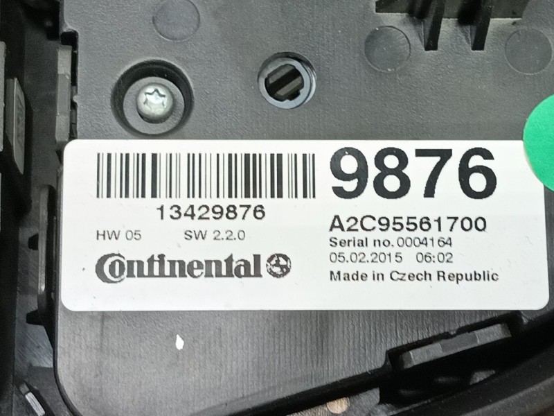 Recambio de mando calefaccion / aire acondicionado para opel mokka / mokka x (j13) 1.4 (_76) referencia OEM IAM   