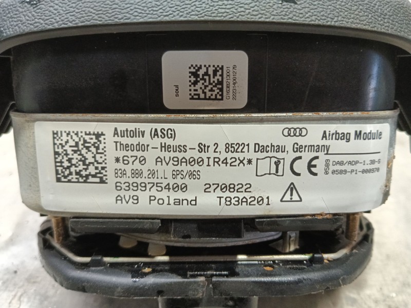 Recambio de airbag delantero izquierdo para audi q3 (f3b) 35 tdi referencia OEM IAM 83A880201L6PS 670AV9A00IR42X 