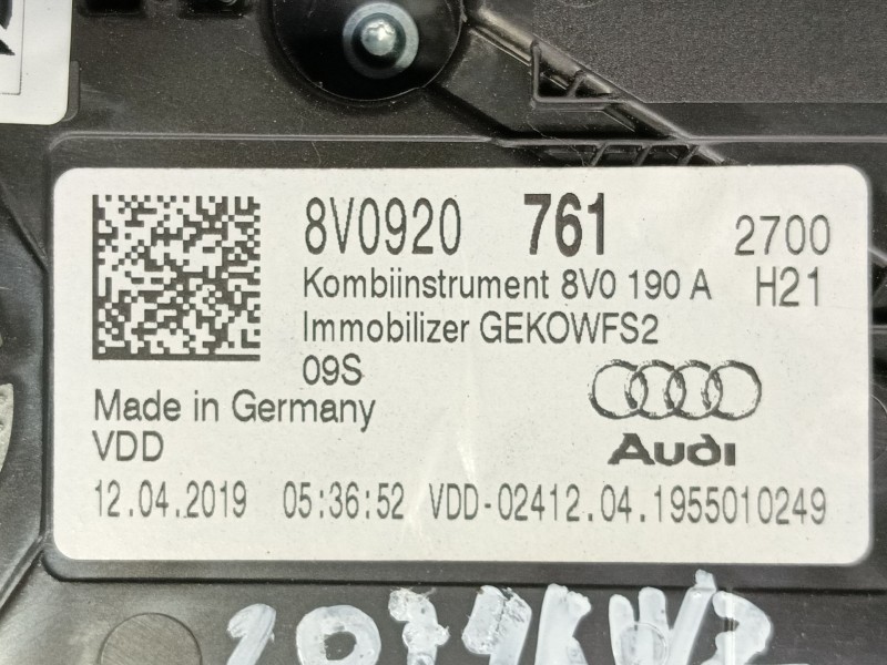 Recambio de cuadro instrumentos para audi q2 (gab, gag) 30 tdi referencia OEM IAM 81B857001PMUQ  