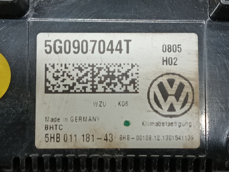 Recambio de mando calefaccion / aire acondicionado para volkswagen golf vii (5g1, bq1, be1, be2) 1.6 tdi 4motion referencia OEM 