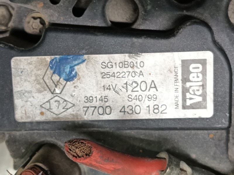 Recambio de alternador para renault scenic (ja..) 1.9 d rt referencia OEM IAM 7700430182  